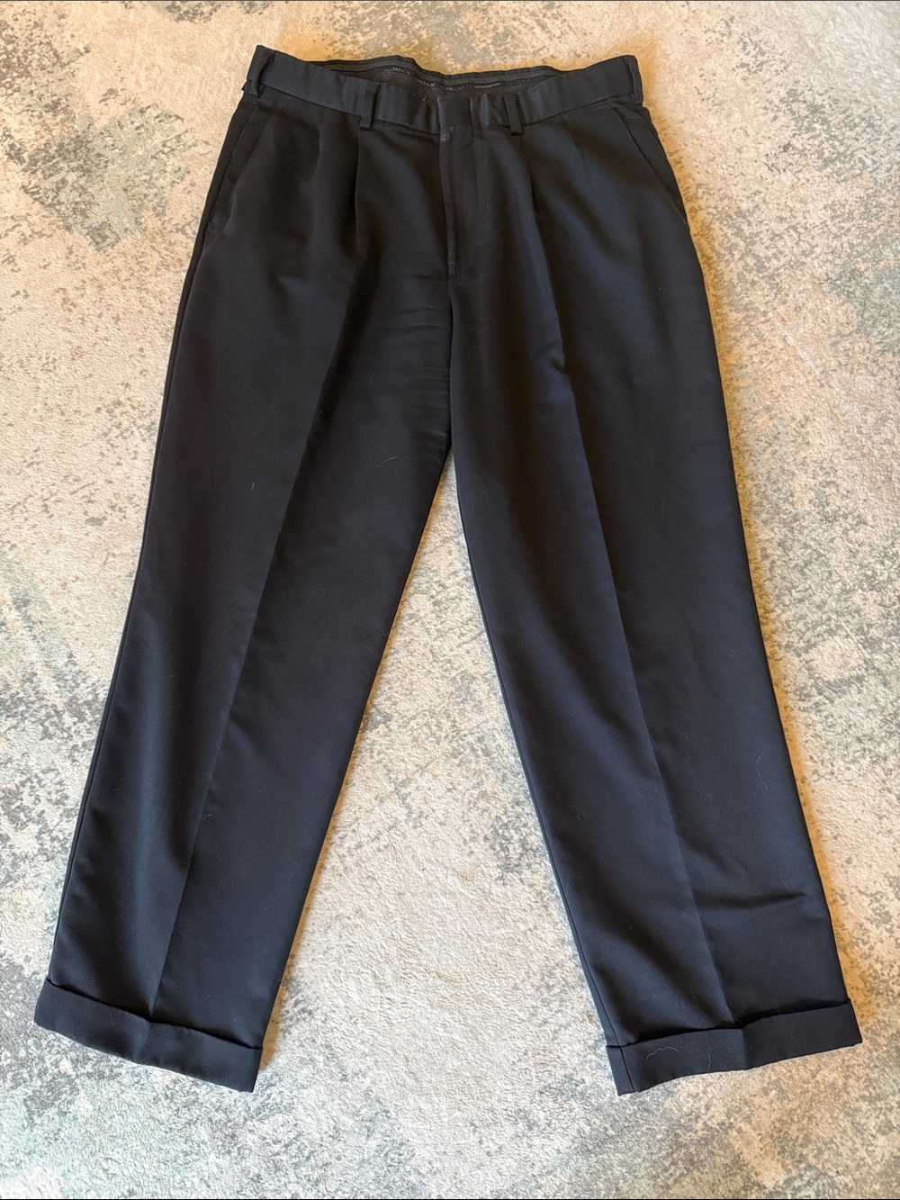 Dockers Men's Black Pleated Golf Pants, Size 34 x 30